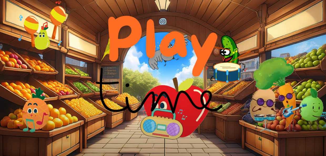 Apple Apple Crunchy Treat Nursery rhyme by Round Whale for kids img