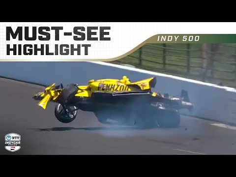 Scott McLaughlin slams wall, catches air in Indy 500 practice crash | INDYCAR img