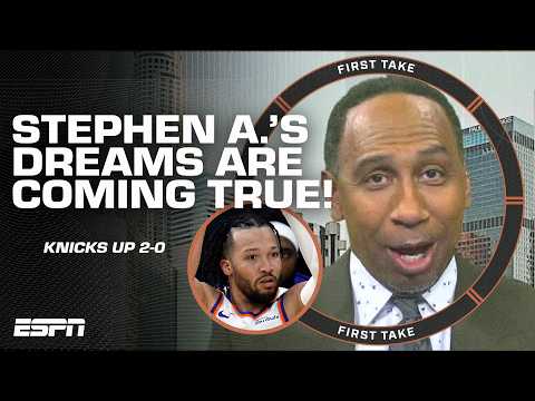 STEPHEN A.'S NEW YORK KNICKS PRAYERS WERE ANSWERED! 🙏 'WE HAVE BEEN STARVING!' | First Take img