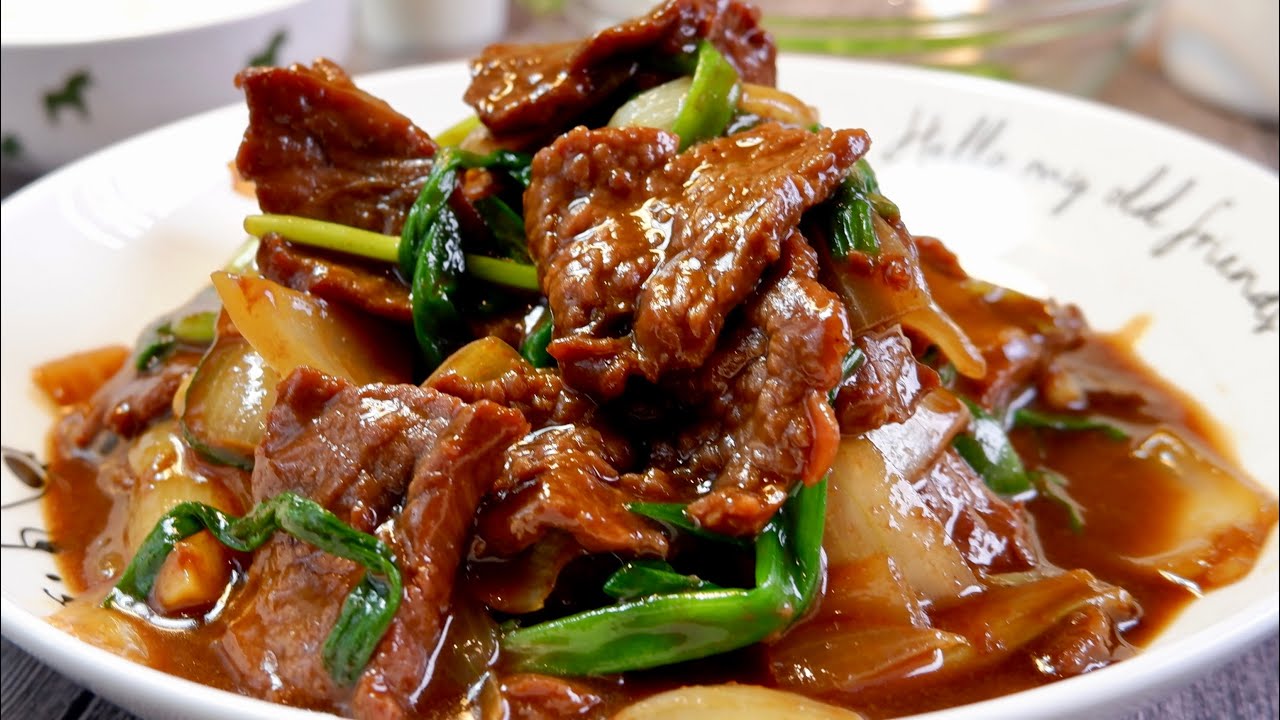 Secret to Making Super Tender Beef & Onion Stir Fry 双葱炒嫩牛肉 Chinese Beef / Meat / Protein Recipe img
